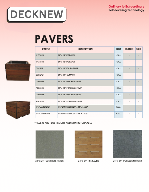 EliteDeck Pavers