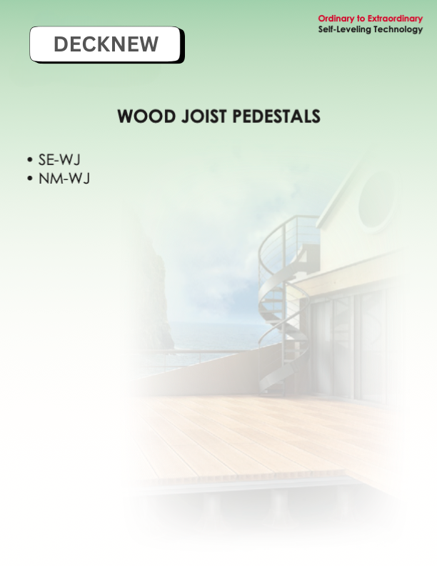 NM-WJ ProLift Pedestal for WOOD Joist